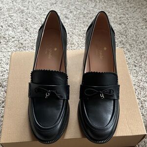 Kate Spade Elegant Black Leather Loafers